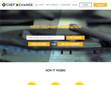 Tablet Screenshot of chefxchange.com